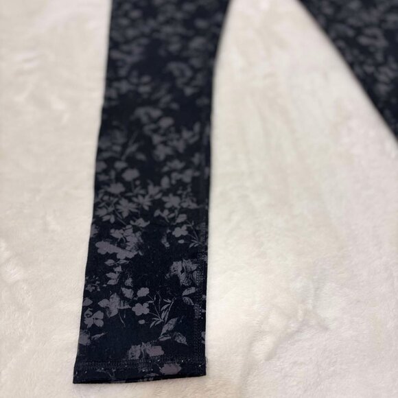 Women's Black & Grey Floral Full-Length Leggings by Maurices - Picture 2 of 3